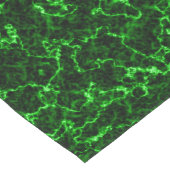 Eleganter schwarzer Marmor mit phosphorgrünen Vene Großer Tischläufer (Ecke)