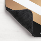 Eleganter schwarzer Marmor Mousepad (Ecke)