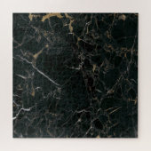 Eleganter schwarzer Marmor: Texturierter Hintergru Puzzle (Horizontal)