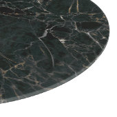 Eleganter schwarzer Marmor: Texturierter Hintergru Schneidebrett (Ecke)