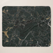 Eleganter schwarzer Marmor: Texturierter Hintergru Sherpadecke (Vorderseite (Horizontal))