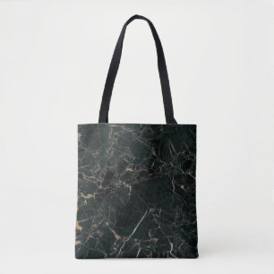Eleganter schwarzer Marmor: Texturierter Hintergru Tasche