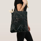 Eleganter schwarzer Marmor: Texturierter Hintergru Tasche (Von Nahem)