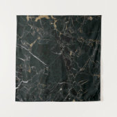 Eleganter schwarzer Marmor: Texturierter Hintergru Wandteppich (Vorderseite (Horizontal))