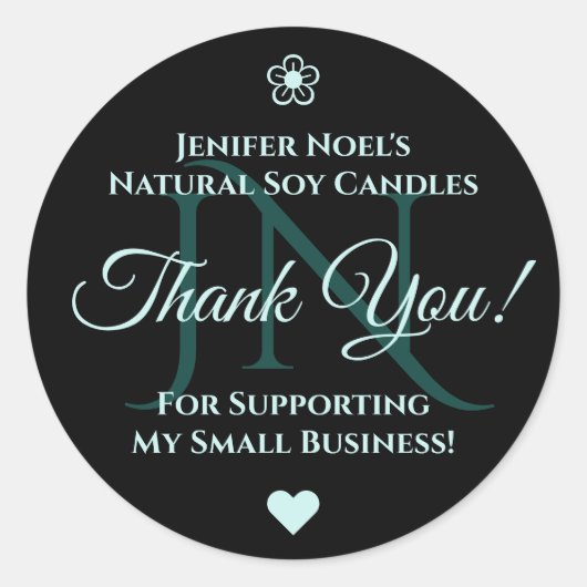 Eleganter Schwarzer Pastellfarbener Text Vielen Da Runder Aufkleber (Vorderseite)