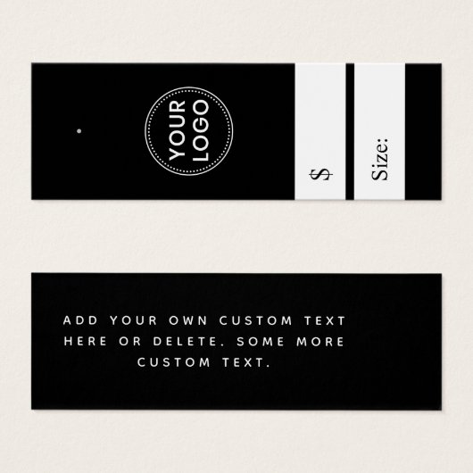 Eleganter schwarzer Preis (Vorne & Hinten)