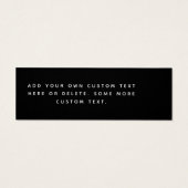 Eleganter schwarzer Preis (Rückseite)