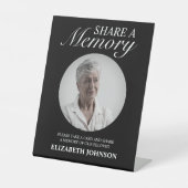 Eleganter Schwarzer Speicher freigeben Sockelschild (Vorderseite)