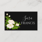 Eleganter schwarzer Standard, 3,5" x 2,0" Visitenk Visitenkarte (Vorderseite)