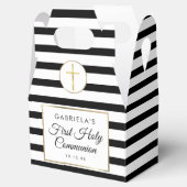 Eleganter Schwarzer Streifen Geschenkschachtel (Geöffnet)