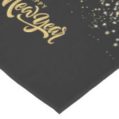 Eleganter schwarzer Tischläufer (Ecke)