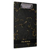 Eleganter, schwarzer und goldmarmorierter, maßgesc klemmbrett (Rechts)