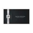 Eleganter schwarzer und silberner beruflicher