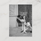 Eleganter schwarzer und weißer QR-Code Moderne Hoc Begleitkarte (Rückseite)