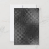 ELEGANTER SCHWARZGOLD EMBOSSESEE SCHIEBLAGE UAWG RSVP KARTE (Rückseite)