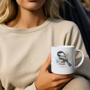 Eleganter Schwarzkappenmeisen-Kaffeebecher Kaffeetasse