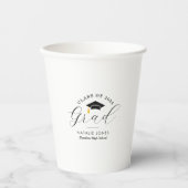 eleganter Schwarzweiß-Abschluss Pappbecher (Vorderseite)