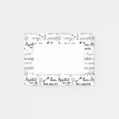 Eleganter Schwarzweiss-Bon Appetit Franzose-Koch Post-it Klebezettel (Vorderseite)
