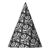Eleganter Schwarzweiss-Halloween-Party-Hut Partyhütchen (Links)