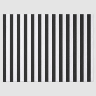 Eleganter Schwarzweiß-Streifen Seidenpapier