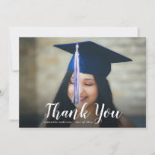 Eleganter Script-Abschluss Danke-Karte Einladung (Vorderseite)