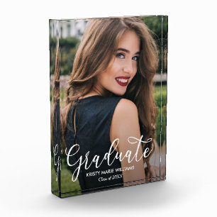 Eleganter Script-Abschluss Moderne Fotoblock