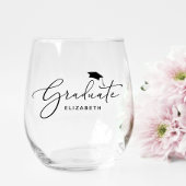 Eleganter Script-Abschluss Weinglas Ohne Stiel