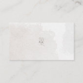 Eleganter Script Botanical Wedding Details QR Code Begleitkarte (Rückseite)