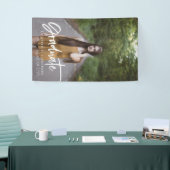 Eleganter Script-Foto-Abschluss Banner (Messeveranstaltung)