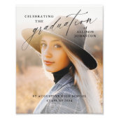 Eleganter Script Foto Abschluss Willkommen (Vorne)