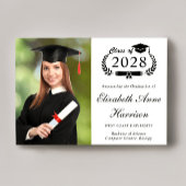 Eleganter Script-Foto-Uni-Abschluss Ankündigung