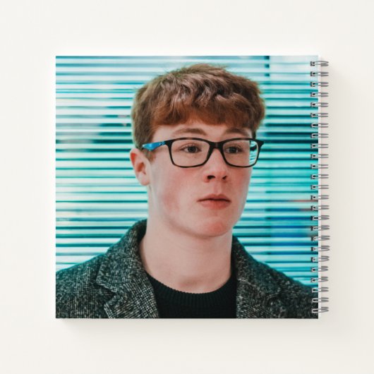 Eleganter Script Graduate 5 Fotograf Keepake Notizblock (Rückseite)