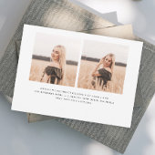 Eleganter Script Graduate Foto Abschluss Ankündigung