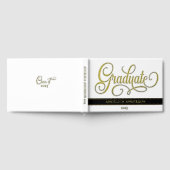 Eleganter Script Graduate Luxurious Real Gästebuch (Voll)