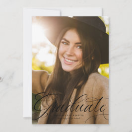 Eleganter Script-Graduiert schwarzen vertikalen Ab Ankündigung