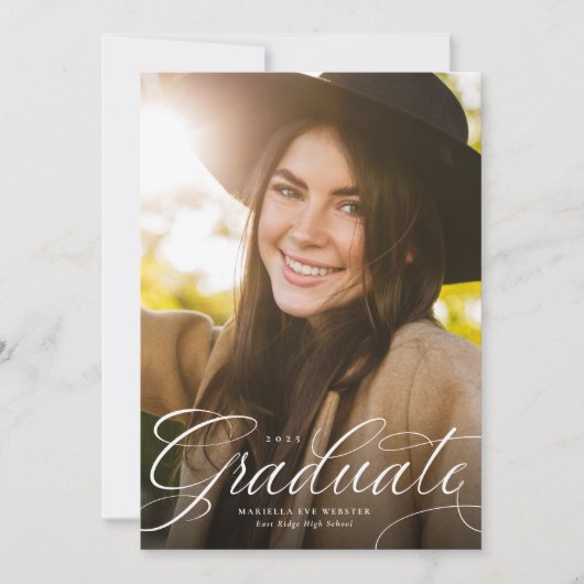 Eleganter Script-Graduierung grüner vertikaler Abs Ankündigung (Vorderseite)