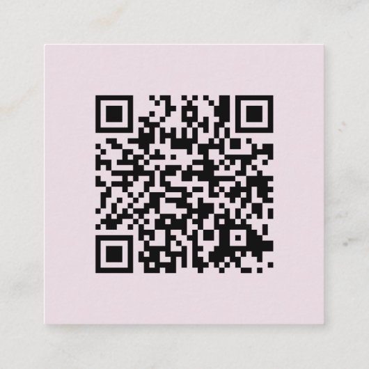 Eleganter Script Lavender QR Code Hochzeitdetails Begleitkarte (Rückseite)