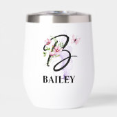 Eleganter Script Letter B Monogram-Personalisierte (Vorderseite)