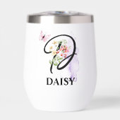 Eleganter Script Letter D Monogram Personalisierte (Vorderseite)