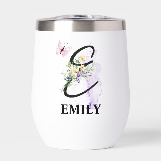 Eleganter Script Letter E Monogram Personalisierte (Vorderseite)