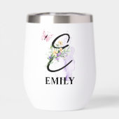 Eleganter Script Letter E Monogram Personalisierte (Rückseite)