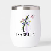 Eleganter Script Letter I Monogram Personalisiert (Rückseite)