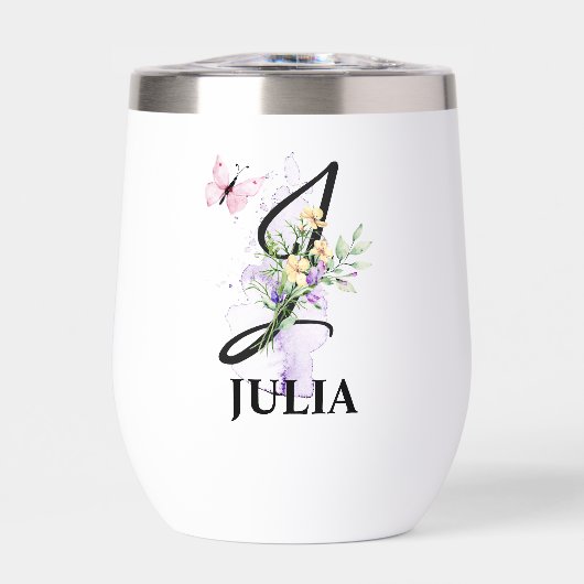 Eleganter Script Letter J Monogram Personalisiert  (Vorderseite)