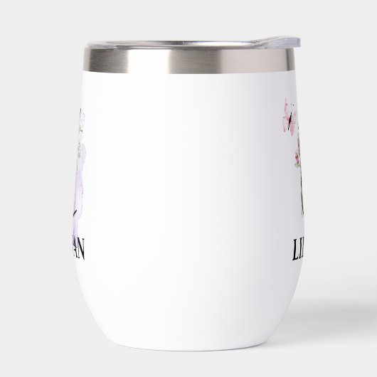 Eleganter Script Letter L Monogram Personalisierte (Links)