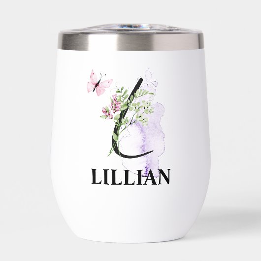 Eleganter Script Letter L Monogram Personalisierte (Vorderseite)