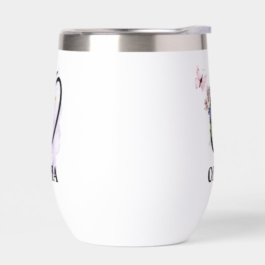 Eleganter Script Letter O Monogram Personalisierte (Links)