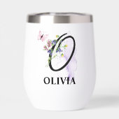 Eleganter Script Letter O Monogram Personalisierte (Rückseite)