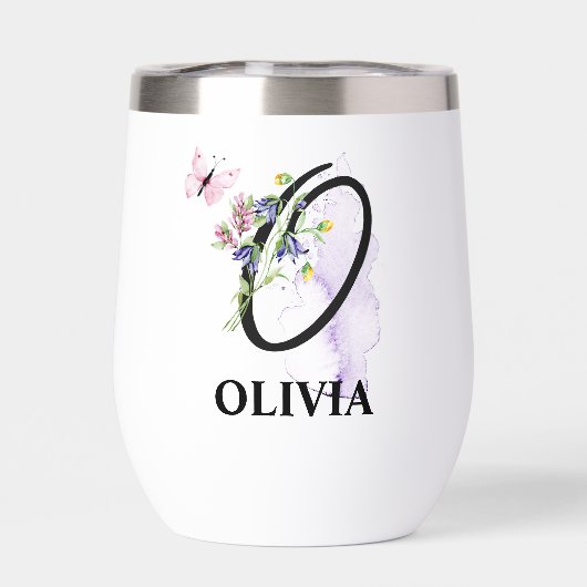 Eleganter Script Letter O Monogram Personalisierte (Rückseite)