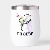 Eleganter Script Letter P Monogram Personalisierte (Vorderseite)