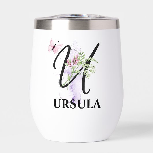 Eleganter Script Letter U Monogram Personalisierte (Vorderseite)